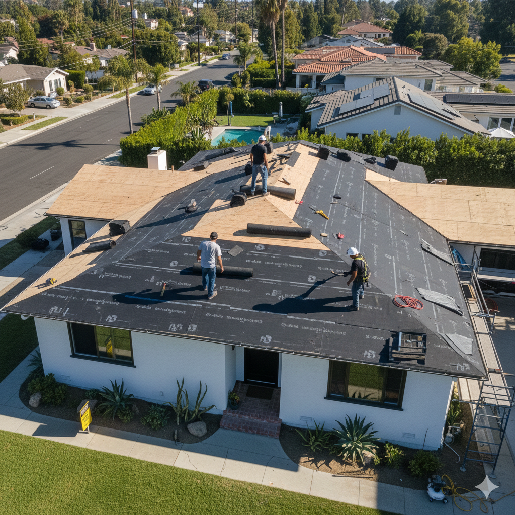 Roof replacement cost los angeles