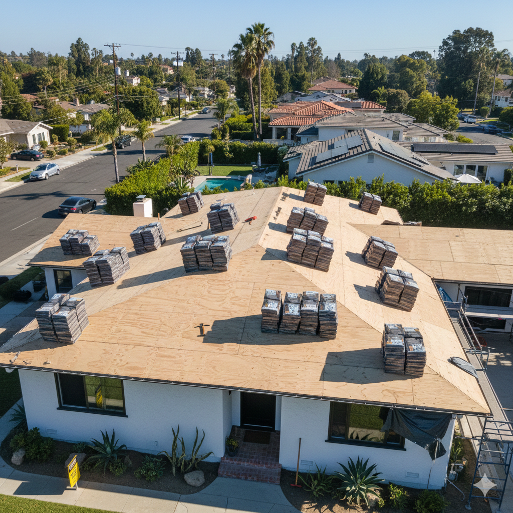 roof replacement cost los angeles residential home